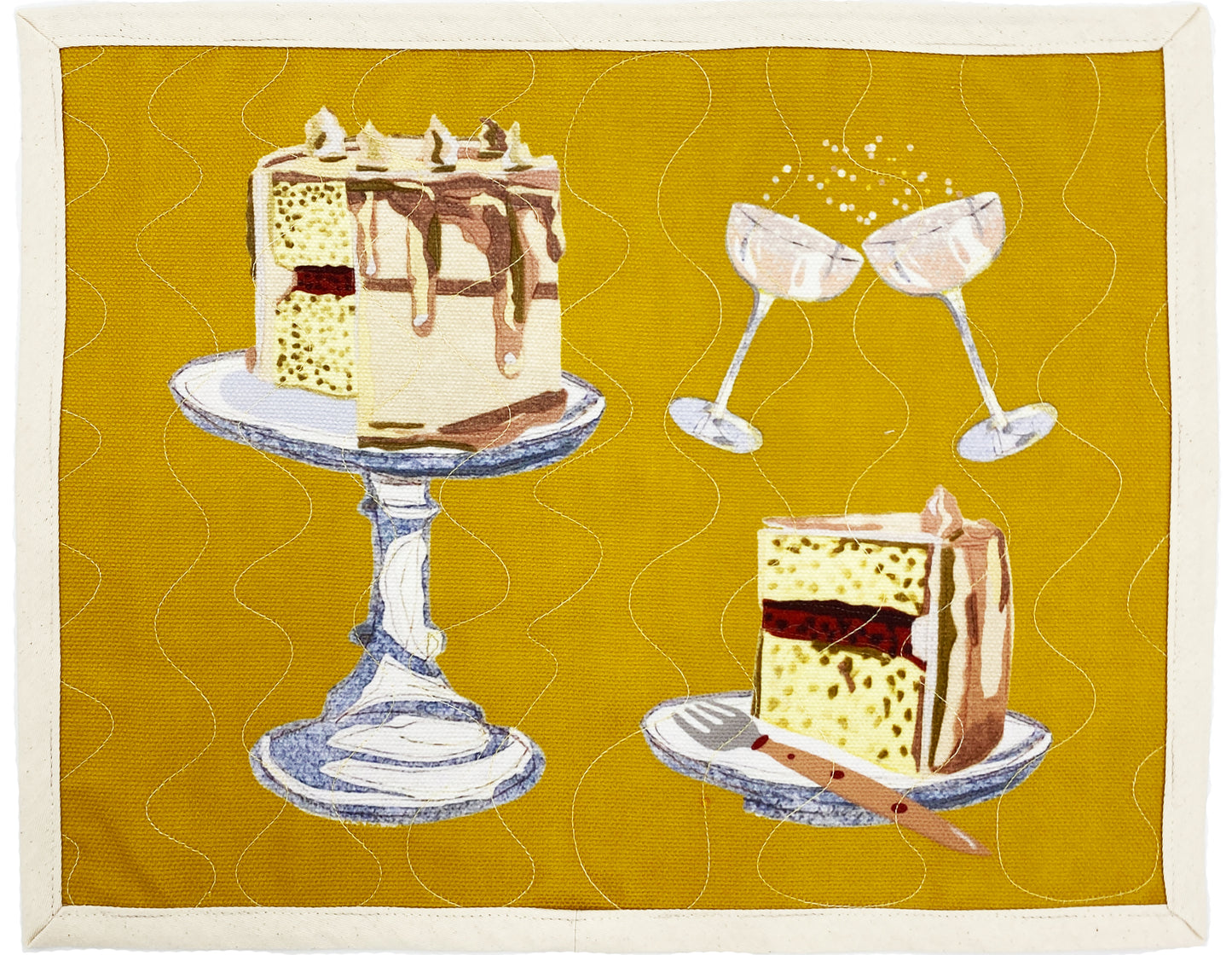 Champagne Cake Placemat