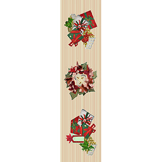Plum Pudding Red Poinsettia Placemat