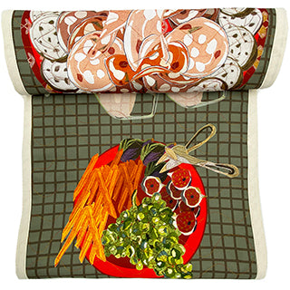 Table Runner Party Platter with Wine